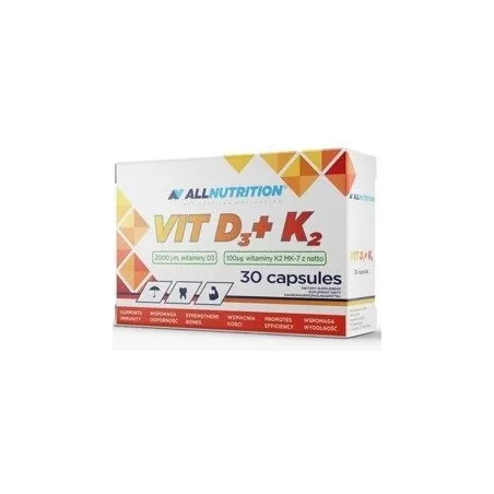 Allnutrition Witamina D3 2000 K2 30 k odporność
