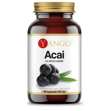Yango Acai 90 kapsułek 5 % antycyjanów