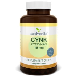 Medverita Cynk cytrynian 15 mg 180 K