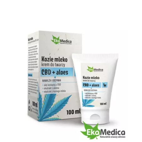 Ekamedica Krem do twarzy Kozie Mleko Cbd Aloes