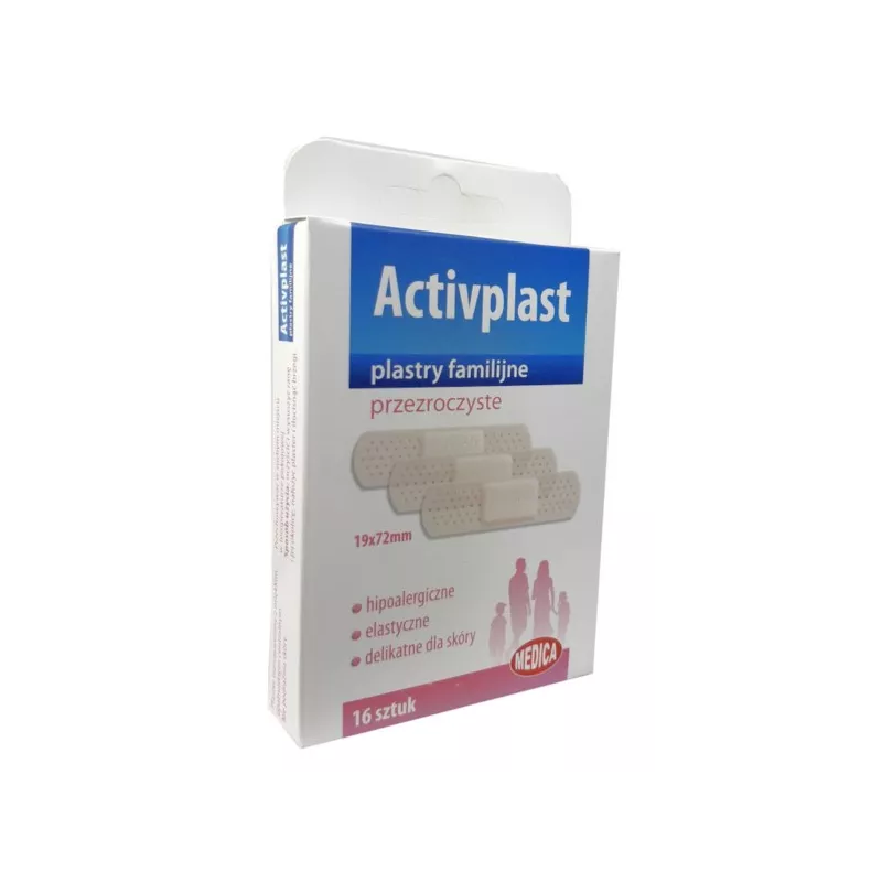 Activplast Plastry familijne przezroczyste 16 szt