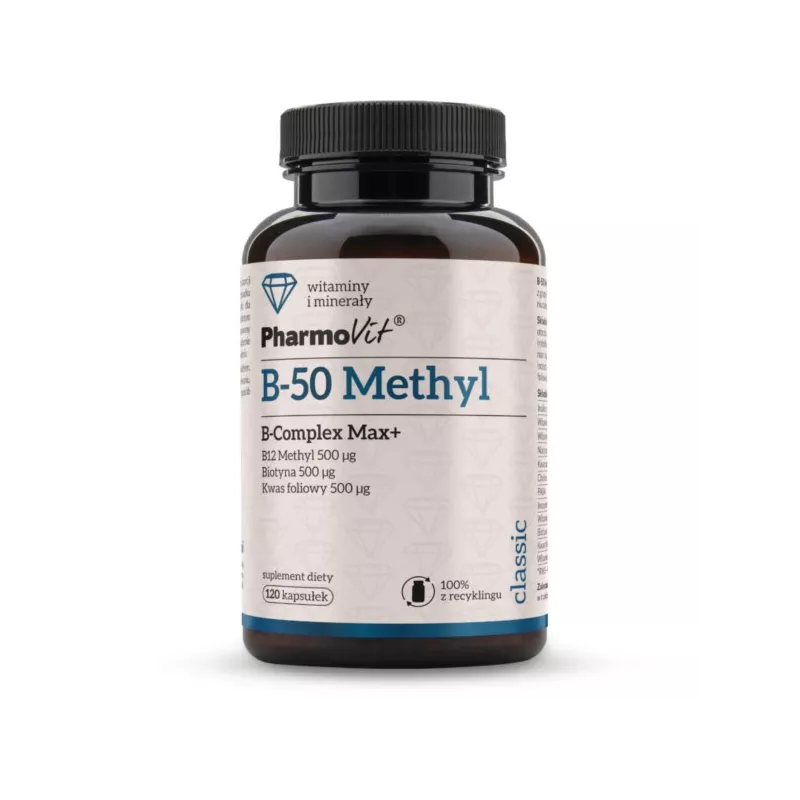 Pharmovit B-50 methyl B-Complex Max+ 120 kapsułek