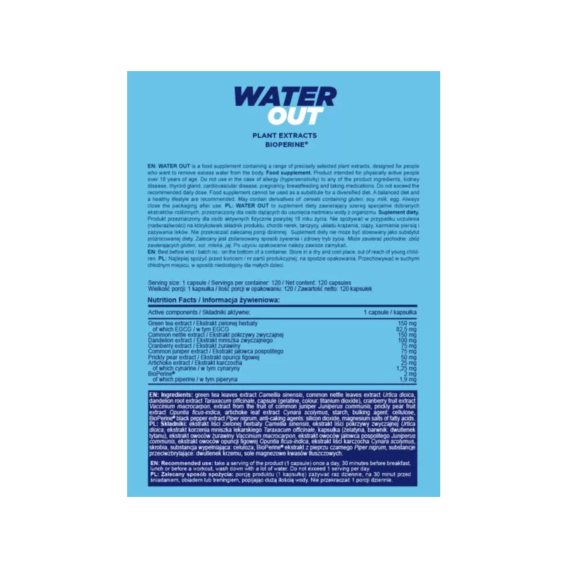 Allnutrition Water Out 120 kap