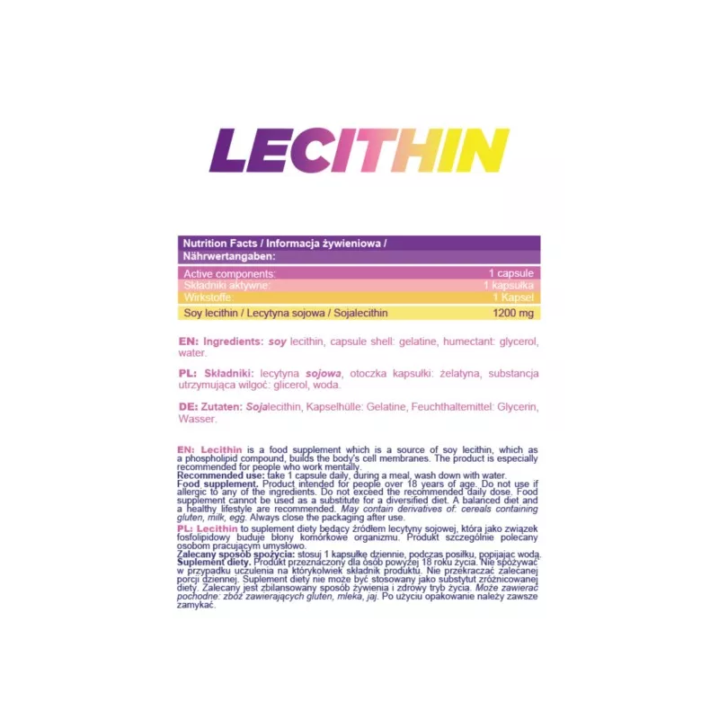 Allnutrition Lecytyna 1200 mg 90 kap Allnutrition Lecytyna 1200 mg 90 kap