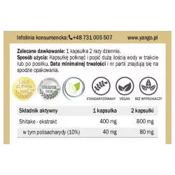 Yango Shitake 90 K Chronią Przed Nowotworami Yango Shitake 90 K Chronią Przed Nowotworami