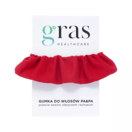 Gumka do włosów przeciw insektom Czerwona