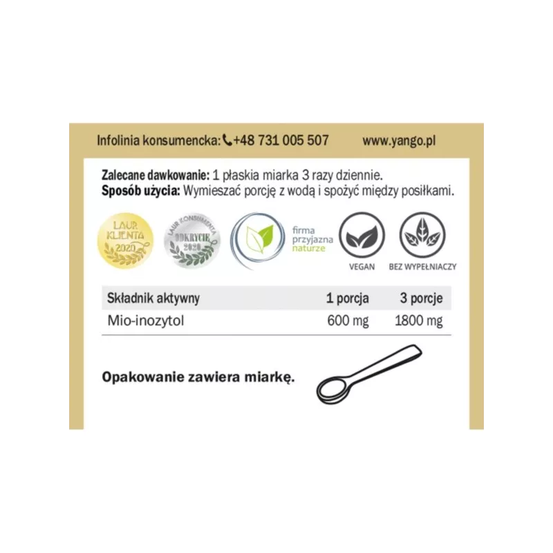 Yango Inozytol 150 porcji 90 g