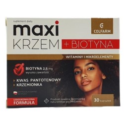 Colfarm Maxi Krzem + Biotyna 30 k zdrowe włosy