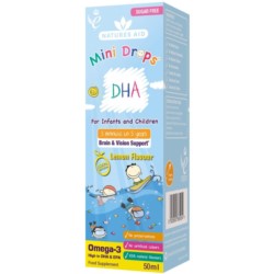 Natures Aid Mini Dha W Płynie 50 ml omega 3