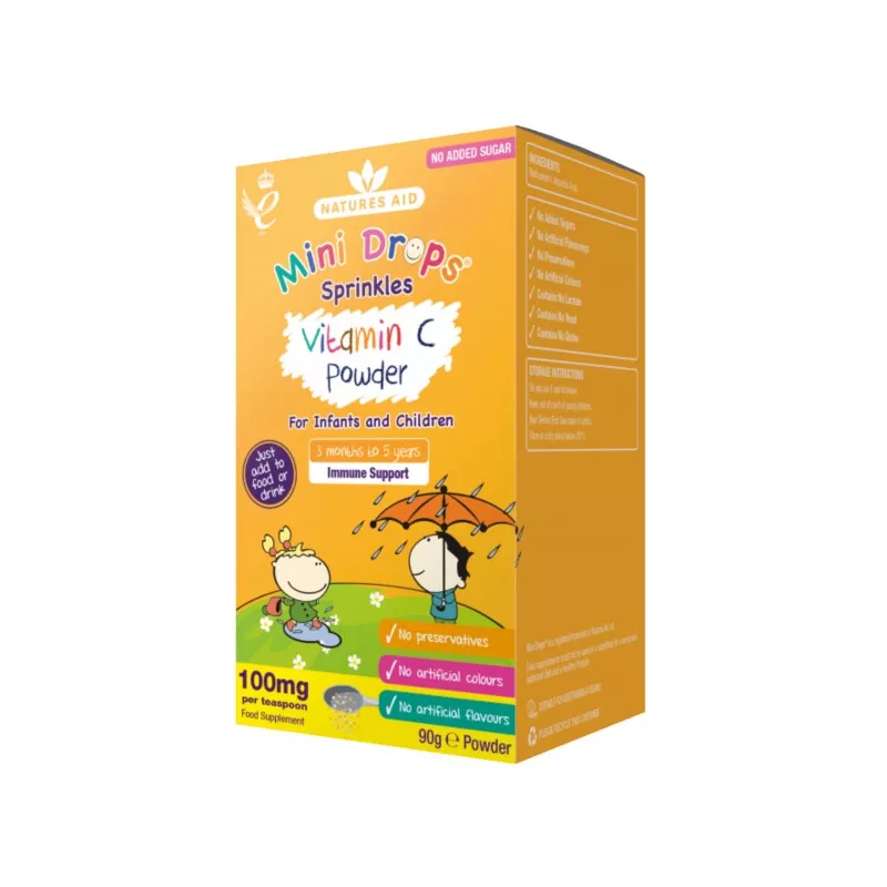 Natures Aid Mini Witamina C Proszek 100mg 90g
