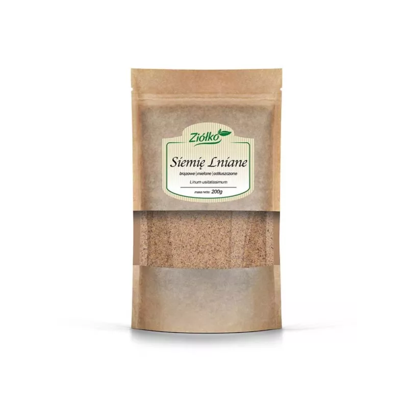 Ziółko Siemię Lniane brązowe mielone 200 g Ziółko Siemię Lniane brązowe mielone 200 g