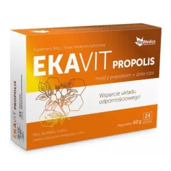 Ekamedica Ekavit Propolis + dzika róża 24 pastylki