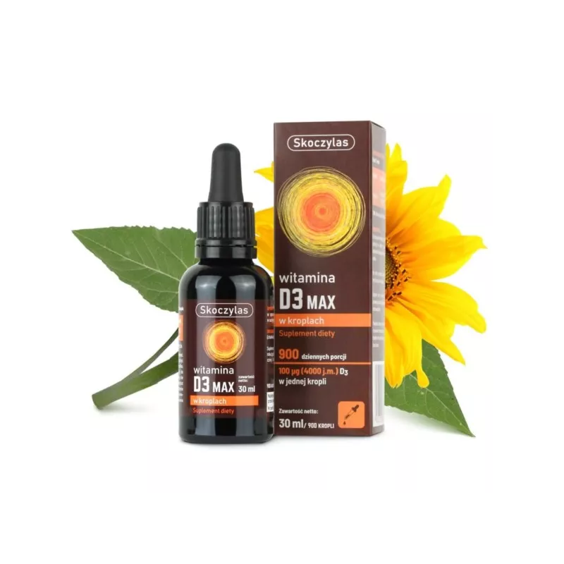 Skoczylas Witamina D3 Max w kroplach 30 ml Skoczylas Witamina D3 Max w kroplach 30 ml