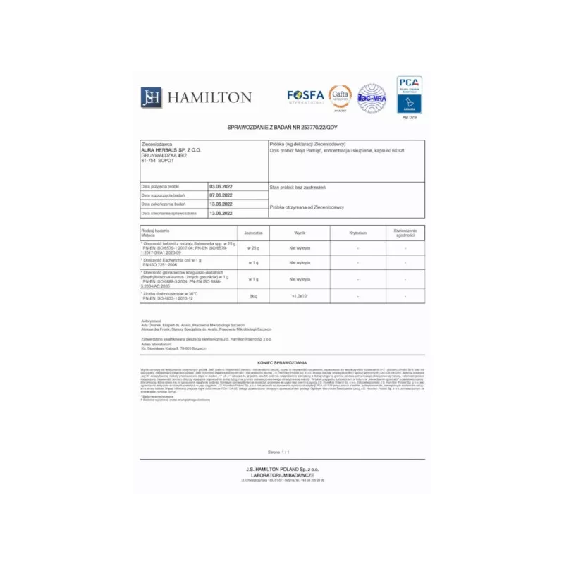 Aura Herbals Mój Cholesterol 60 szt. Aura Herbals Mój Cholesterol 60 szt.