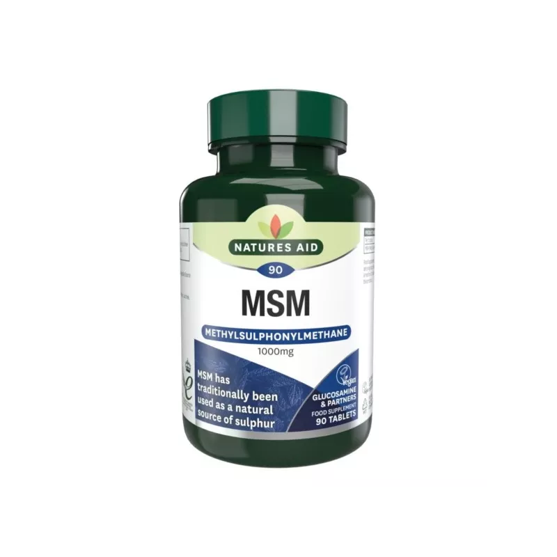 Natures Aid Msm 1000 mg 90 T siarka organiczna Natures Aid Msm 1000 mg 90 T siarka organiczna