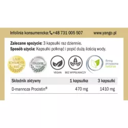 Yango D-mannoza 90 k. z kory brzozy brodawkowatej Yango D-mannoza 90 k. z kory brzozy brodawkowatej