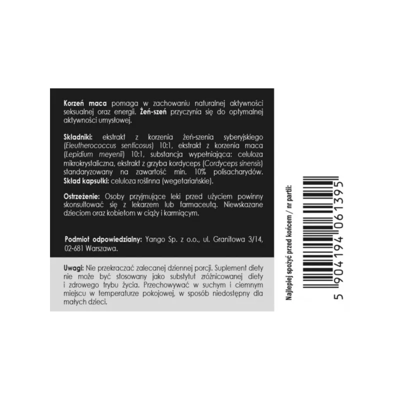 Panaseus Libido mężczyzna 50 kapsułek płodność Panaseus Libido mężczyzna 50 kapsułek płodność