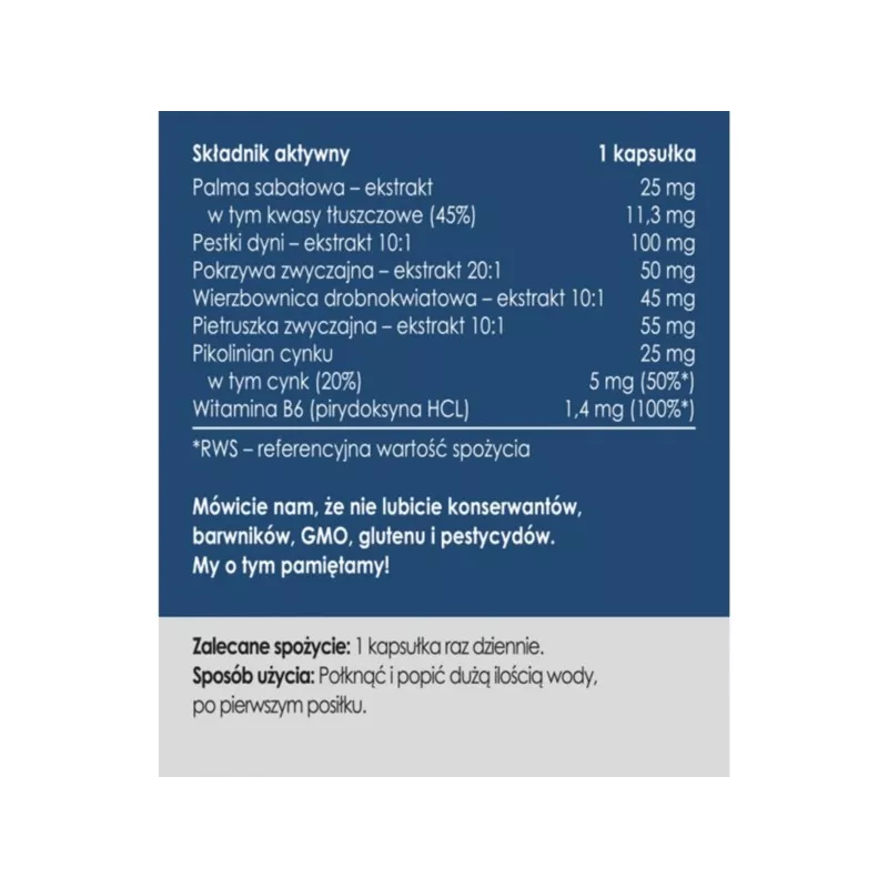 Panaseus Zdrowa Prostata 50 kapsułek Panaseus Zdrowa Prostata 50 kapsułek