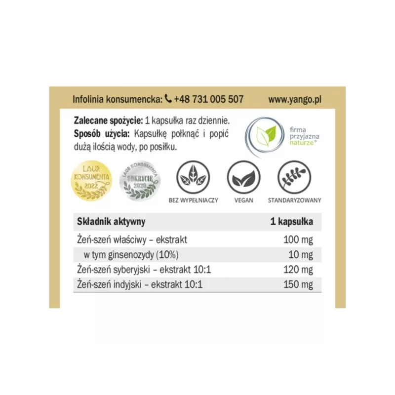 Yango Żeń-Szeń Forte 90 K