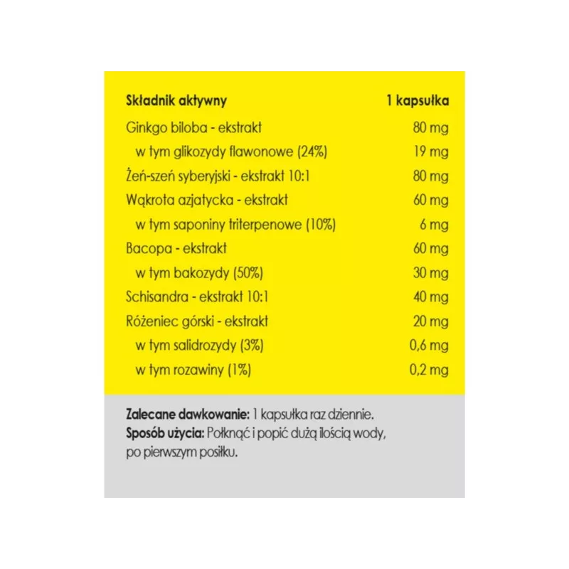 Panaseus Pamięć bez granic 490 mg 50 kap Panaseus Pamięć bez granic 490 mg 50 kap