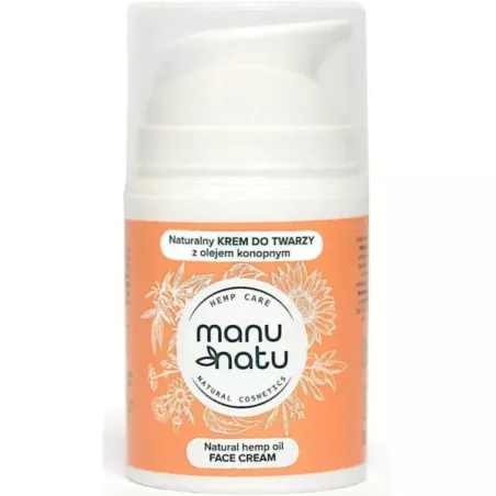 Manu Natu Krem do twarzy 50 ml ol. konopny