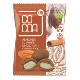 Cocoa Migdały w białej polewie z cynamonem bio 70