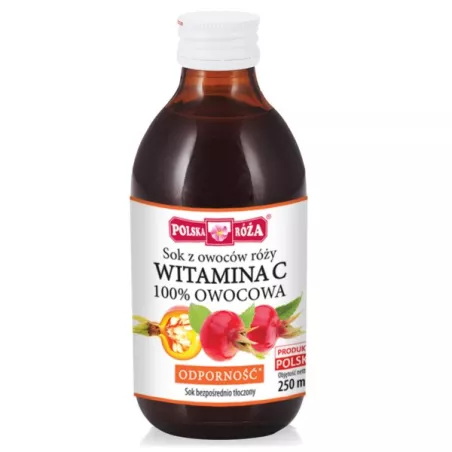 Polska Róża Witamina C Naturalna 100% Owoc. 250Ml