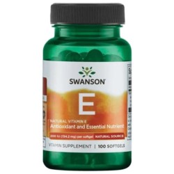 Swanson Witamina E Naturalna 200 Iu 100 K