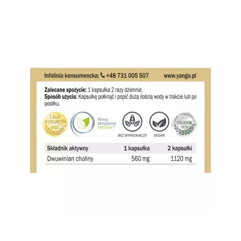 Yango Cholina 650 mg 90 k Yango Cholina 650 mg 90 k