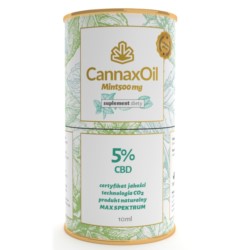 CannaxOil Mint 500 mg Olej z ekstraktu konopii