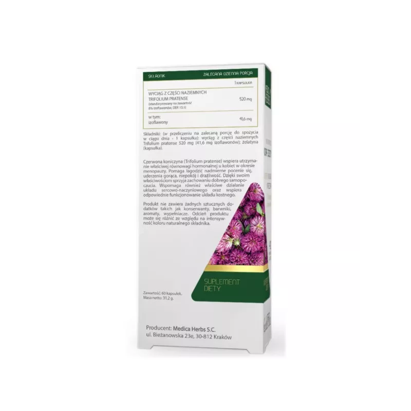 Medica Herbs Czerwona Koniczyna Red Clover 60 k