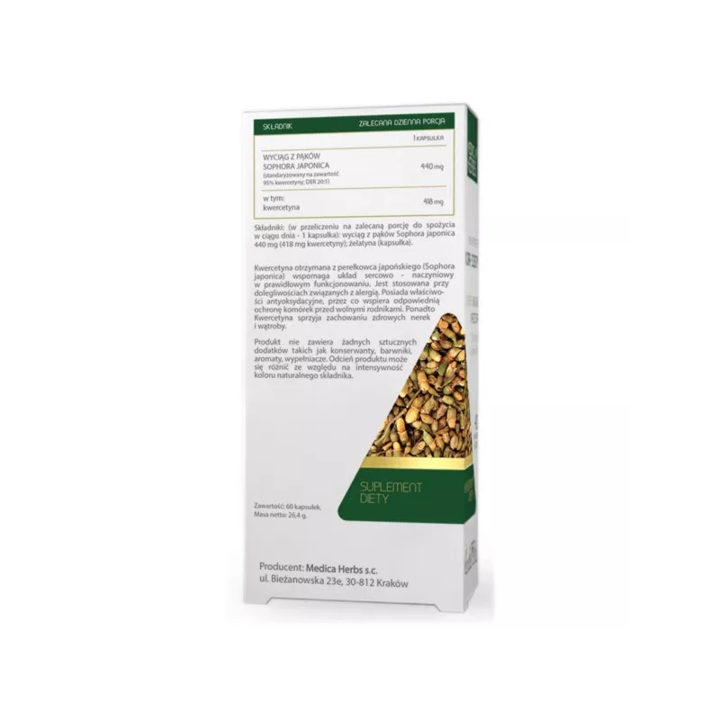 Medica Herbs Kwercytyna sophora japonica 60 k Medica Herbs Kwercytyna sophora japonica 60 k