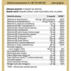 Yango Multiwitamina dla mężczyzn 90 k Yango Multiwitamina dla mężczyzn 90 k