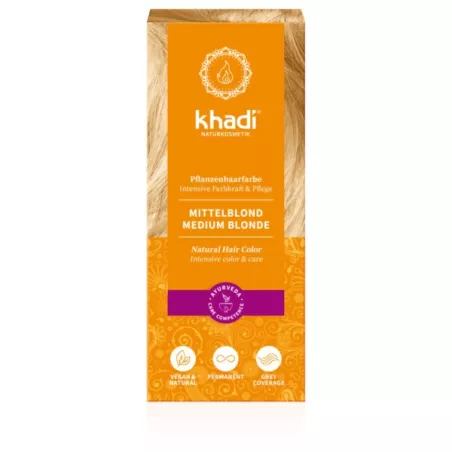 Khadi Naturalna Henna Średni Blond 100G