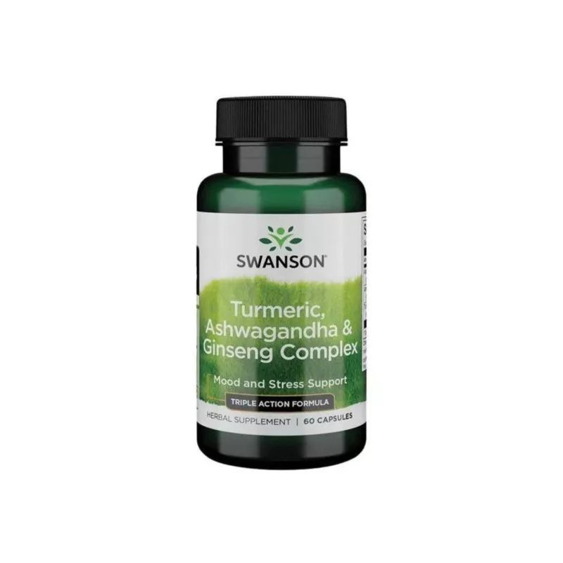 Swanson Turmeric Ashwagandha & Ginseng Complex 60