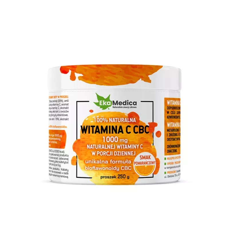 Ekamedica Witamina C CBC pomarańcza 250G Ekamedica Witamina C CBC pomarańcza 250G