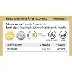Yango Inozytol 590 mg 90 kap Yango Inozytol 590 mg 90 kap