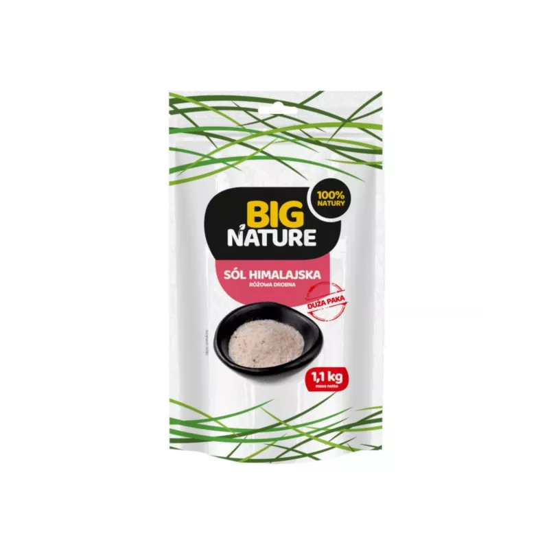 Big Nature Sól Himalajska różowa drobna 1,1 kg Big Nature Sól Himalajska różowa drobna 1,1 kg
