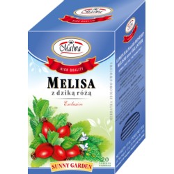 Malwa Melisa z dziką różą herbata owocowa 20