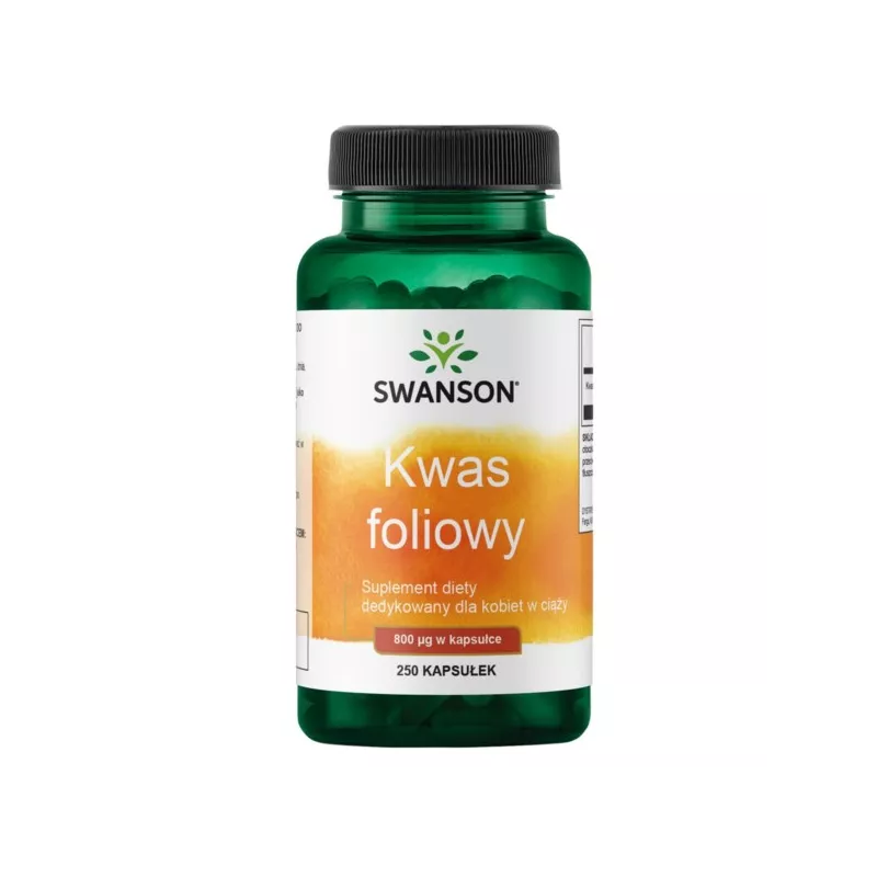 Swanson Kwas Foliowy 800 Mcg 250 K