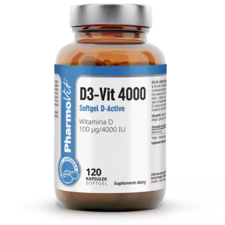 Pharmovit Witamina D3 4000 120 k Softgel Active