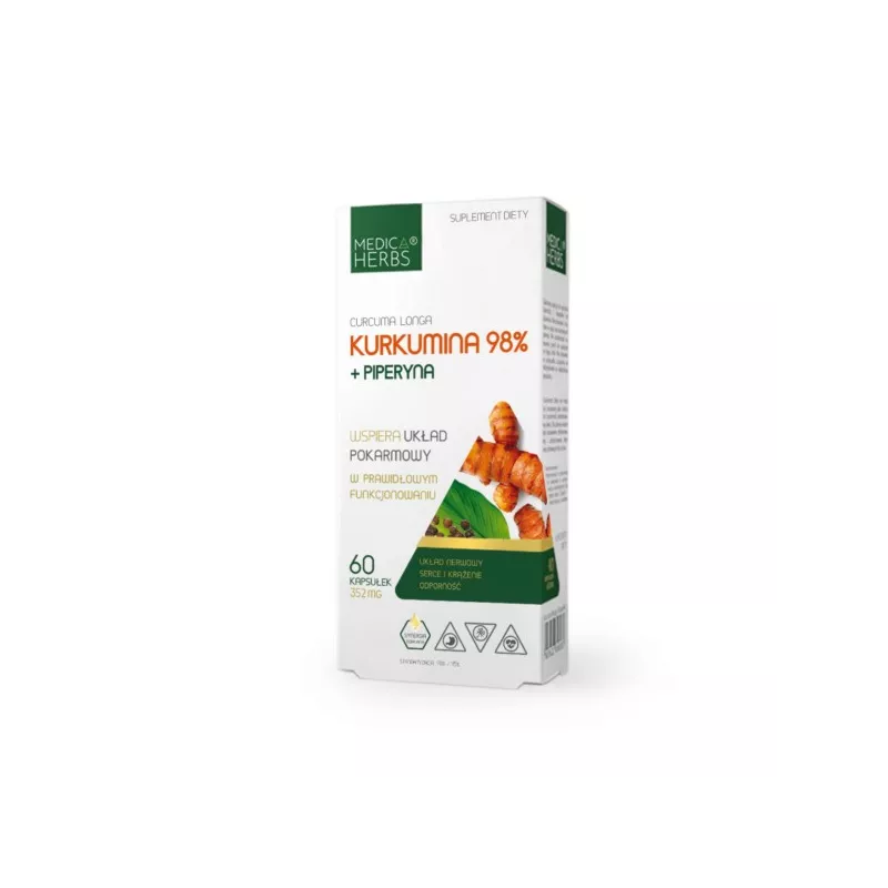 Medica Herbs Kurkumina + piperyna 60 k