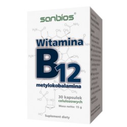 Sanbios Witamina B 12 metylokobalamina 30 kap