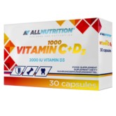 Allnutrition Vitamin C 1000 + D3 30 kap
