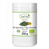 Natvita BIO Spirulina i BIO Chlorella 500 tabletek