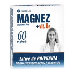 Polski Lek Magnez + vit. B6 60 t.