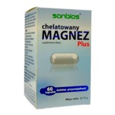 Sanbios Magnez Chelatowy Plus 60 kapsułek