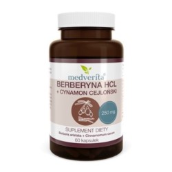 Medverita Berberyna HCL 98% + Cynamon 60 k