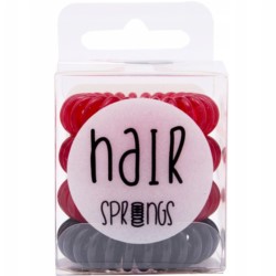 Hair Springd 3+1 czerwono czarna sprężynki gumki