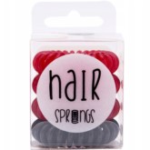 Hair Springd 3+1 czerwono czarna sprężynki gumki